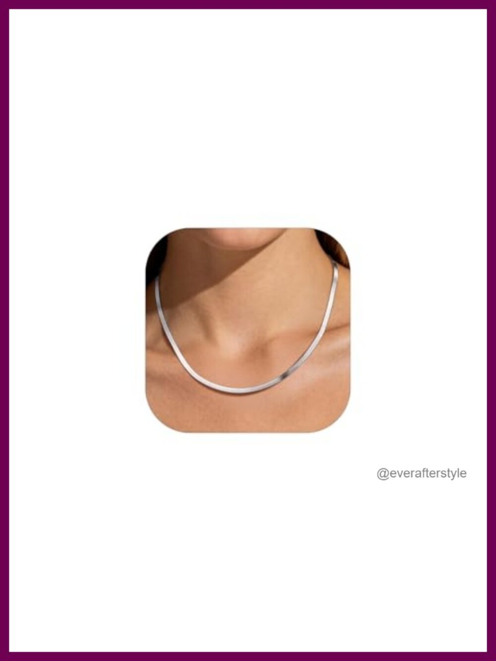 925 Sterling Silver Herringbone Choker Necklace Women Snake Chain 3mm/5mm
